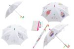 Sun Sketchers DIY Kids Paintable Umbrella with 7 Acrylic Markers - A Pen Pouch - UV Protective - Auto Open - Non-Fold - Complete Arts and Crafts Kit for Boys and Girls - Rainy Day Fun - Image 2