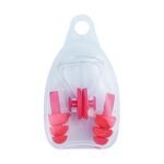 Swimming Kit Nose and Ear Protector Water Protector Nose Clip and Ear Plug for Swimmer, Adults and Children Pack of 1 Pink. - Image 2