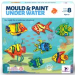 TOYKRAFTT Mould and Paint Art and Craft Kit for Kids 5-12 Years - DIY Fish Fridge Magnet Making Set - Creative Birthday Gift for Girls & Boys 5, 6, 7, 8 Year Olds - Best Return Gifts - Image 2