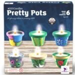 TOYKRAFTT Pretty Pots Painting and Candle Making Art and Craft Kit for Girls Age 9-12 - DIY Creative Activity Set for Kids 8-12 - Birthday Gift for 8 9 10 11 Year Old Girl - Pottery Painting Project - Image 2