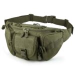 Tactical Waist Bag for Men & Women | Military Utility Fanny Pack | Water Resistant Outdoor Hiking Travel Running Belt Bag | Multi Pocket Crossbody Chest Bag | Adjustable Strap - Image 2