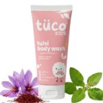 Tuco® Kids Body Wash/Shower Gel | Infused with Sandalwood Oil, Tulsi and Saffron | Gently Cleanse, Soothe, and Nourish | Ages 2-5, 5-10, 10-15 | SLS/SLES and Paraben Free | 50 ml - Image 2