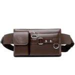 Unisex Waist Bag | Travel Pouch, Passport Holder | Perfect for Hiking, Walking, Travelling | Lightweight Crossbody Chest Bag for Men and Women (Brown) - Image 2