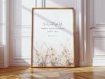 VIBBES Inna Ma'al Usri Yusra Quranic Verse Wall Art, Floral Islamic Wall Decor, Quran 94:5 Framed Poster (Large - 20x14 Inches, Black) - Image 2