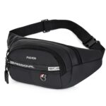 Waterproof Sling Crossbody Bag for Men & Women | Anti-Theft Chest & Waist Bag with Adjustable Strap | Lightweight Travel, Hiking, Cycling & Daily Use Side Bag(Black) - Image 2