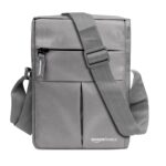 amazon basics Sling Bag/Crossbody Bag with Adjustable Strap for Daily and Travel Use, Durable, Water-Resistant, Travel-Friendly (Unisex, Silver) - Image 2