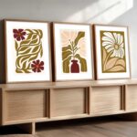 kotart Boho Art Home Decoration Painting | Paintings With Frame For Living Room Bed Room Hotel Wall Decor Digital Reprint Set of 3 (19X25 inch) - Image 2