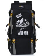 perfect star Rucksack Hiking Trekking Travel Backpack For Shoe Compartment,Spacious Outdoor Sport Campaing Bag, 75 Litres, Black - Image 2