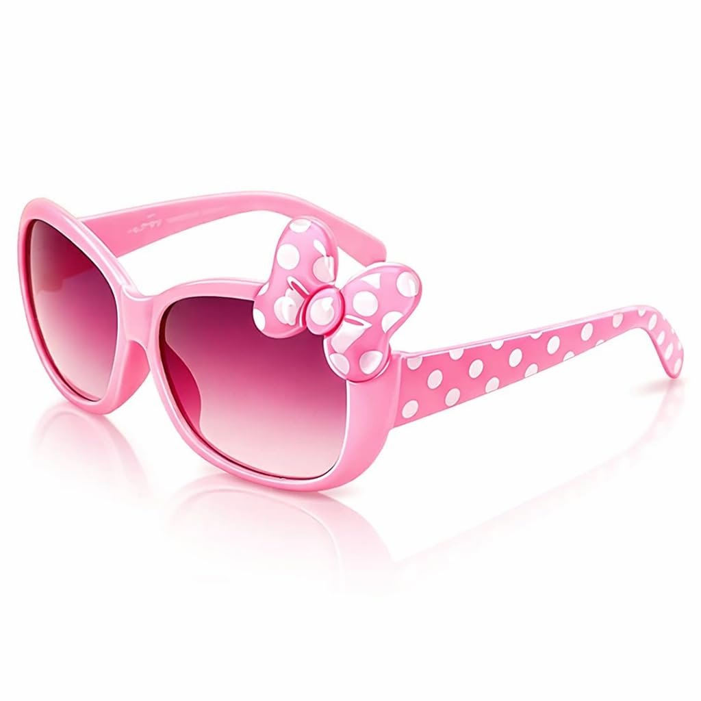ALNA-TURA Combo Gift For Kids Girls | Pink LED Digital Watch, Cute Pink Sunglasses & Beaded Bracelet | Stylish Fashion Accessories Kit for Baby Childrens | Best Birthday Return Gift Toy Set For Age 3 to 12 Years - Image 6