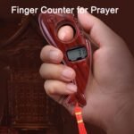 Digital Finger Tasbeeh Counter for Prayer, Electronic Tally Counter for Hindu Mala Mantra Jap and Muslim Tasbih, Portable Rosary Clicker for Cricket Umpire and Stock Counting, Multi-Color - Image 5