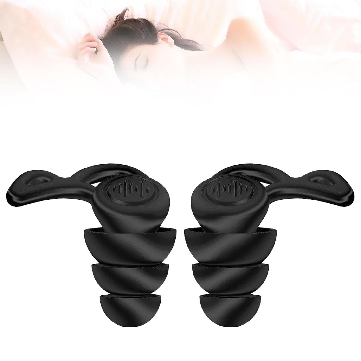 2xSilicone Earplugs Comfortable Sleeping Ear Plugs for Noisy Places Work Study Black|Business & Industrial|Facility Maintenance & Safety|Personal Protective Equip/PPE - Image 7