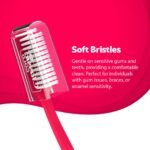 Classic Gold Supreme Manual Toothbrush for Adults | With Super Soft Dupont Tynex Bristles for Sensitive Gums and Anti Bacterial Cover Cap | Pack of 24 Pieces - Multicolor - Image 5