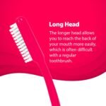Classic Gold Supreme Manual Toothbrush for Adults | With Super Soft Dupont Tynex Bristles for Sensitive Gums and Anti Bacterial Cover Cap | Pack of 24 Pieces - Multicolor - Image 6