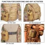 ARURA (LABEL) Medical Kit First Aid Pack Survival Emergency Medicine Waist Bag Molle Kit Rescue Equipment Kit (No (Multicolor) - Image 9