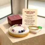 Kumbh (Aquarius) Rashi Bracelet | Fluorite, Labradorite, Amethyst, Aquamarine, Rose Quartz, Evil Eye | Charm Symbolizing Wisdom, Creativity, Innovation & Balanced Energy | For Men & Women - Image 7