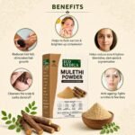 Mulethi Powder 100g | Pure Licorice Root Powder | Yashtimadhu/Mulethi Churna for Face, Skin Brightening, Pigmentation & Hair Growth | Edible Mulethi Powder for Drinking, Kadha & Eating - Image 3