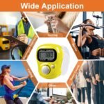 Digital Finger Tally Counter with Adjustable Strap | 5-Digit Electronic Hand Counter for Prayer, Meditation, Sports, Knitting, Yoga, Attendance & Counting Activities (1, Square) - Image 3