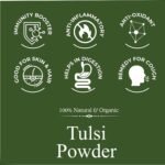 Khadi 100% Pure & Organic Tulsi Powder (Ocimum sanctum) – Natural Ayurvedic Powder for Clear Skin, Acne Control & Scalp Purification – 100g - Image 6