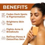 Skin Brightening Aromatherapy Soap | Rice Extract & Zeolite Clay with Basil & Geranium | For Pigmentation, Dark Spots & Acne | Natural Handmade Bathing Bar | SLS & Paraben Free (Pack of 1) - Image 4