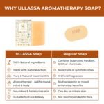 Skin Brightening Aromatherapy Soap | Rice Extract & Zeolite Clay with Basil & Geranium | For Pigmentation, Dark Spots & Acne | Natural Handmade Bathing Bar | SLS & Paraben Free (Pack of 1) - Image 5