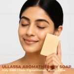 Skin Brightening Aromatherapy Soap | Rice Extract & Zeolite Clay with Basil & Geranium | For Pigmentation, Dark Spots & Acne | Natural Handmade Bathing Bar | SLS & Paraben Free (Pack of 1) - Image 6