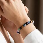 Tula (Libra) Rashi Bracelet | Smoky Quartz, Green Aventurine, Rose Quartz, Lapis Lazuli, Tiger’s Eye, Evil Eye | For Balance & Harmony | Stabilizes Decision Making | For Men & Women - Image 8