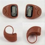 Digital Finger Ring Tally Counter, LCD Display, 5 Digit, with Reset Button (Multicolour-Pack of 1) (Brown) - Image 3