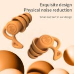 Enakshi® Silicone Earplugs Comfortable Sleeping Ear Plugs for Noisy Places Work Study Orange | Facility Maintenance & Safety | Personal Protective Equip/PPE | Ear Plugs & Ear Muffs | Ear Plugs - Image 5