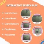 Wembley Educational Laptop for Kids Toys for 2-5 Years Learning Activity Computer Educational Toy for 3 Years Old Boy Learn Alphabet,Letter,Words,Games,Mathematics,Music,Logic Memory Tool,Multicolour - Image 4