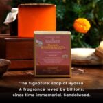Nyassa Luxurious Sacred Sandalwood Handmade Natural Bathing Soap|Chamomile Extract & marigold Petals with Organic Sweet Almond Oil|Sandalwood Fragrance|150gm - Image 3