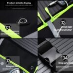 SYGA Running Waist Belt for Women & Men Sweat Rainproof Phone Holder with Adjustable Strap & 3 Pockets Headphone Hole WaistBag for All Kind of Phone-Sports, Yoga, Workout & Outdoor Activities- Black - Image 4