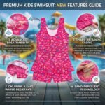 Girls Swimming Kit - Costume, Antifog Goggles, Cap, Ear Plug & Nose Plug | Polyester |Complete Swimwear for Girls of All Ages | (Color of THE Product AS PER AVAILABLITY) - Image 7