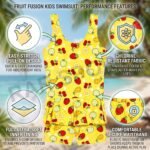 Girls Swimming Kit - Costume, Antifog Goggles, Cap, Ear Plug & Nose Plug | Polyester |Complete Swimwear for Girls of All Ages | (Color of THE Product AS PER AVAILABLITY) - Image 8