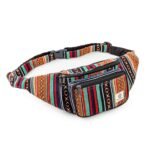 Freakmandu Unisex Hemp Fanny Pack - Hip Waist Belt Bag Crossbody Boho Hippie Style Handmade Waist Packs For Men Women, Gheri, Adjustable Size, Fanny Packs - Image 5