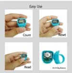 Green Naam Jap Counter|Tasbih Counter|Mini Digital Tally Counter Finger Ring|Chanting Count Machine for Meditation, Mantra Jap,Cricket Umpire|Digital Counting Device (505 Ring Green) - Image 5