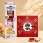 Cartoon Magnet Rakhi with Stationery Kit for Kids | Reusable Fridge Magnet Rakhi for Brother | Raksha Bandhan Gift Combo with Coloring & Writing Supplies | for Boys - Image 3