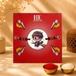 Cartoon Magnet Rakhi with Stationery Kit for Kids | Reusable Fridge Magnet Rakhi for Brother | Raksha Bandhan Gift Combo with Coloring & Writing Supplies | for Boys - Image 4