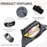 Waterproof Waist Bag for Men & Women | Adjustable Crossbody Sling Bag with Multi-Pocket Zipper Design | Lightweight Pouch for Running, Hiking, Cycling, Gym & Daily Use (35 × 12 × 5.5 cm) - Image 6
