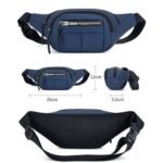 Waterproof Waist Bag for Men & Women | Adjustable Crossbody Sling Bag with Multi-Pocket Zipper Design | Lightweight Pouch for Running, Hiking, Cycling, Gym & Daily Use (35 × 12 × 5.5 cm) - Image 7