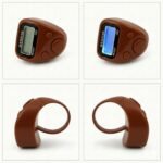 Digital Hand Tally Counter with Finger Ring,5-Digit LED Display,Reset Button (Model No.506) (Brown) - Image 3