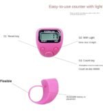 Digital Hand Tally Counter with Finger Ring,5-Digit LED Display,Reset Button (Model No.506) (Brown) - Image 5