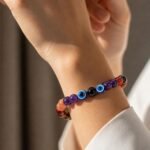 Simha (Leo) Rashi Bracelet | Tiger’s Eye, Carnelian, Pyrite, Sunstone,Amethyst, Evil Eye | Ideal For Career Growth & Recognition | Enhances Charisma, Confidence & Authority |For Men & Women - Image 8