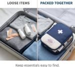 JJLFresheners 4Pcs Empty Travel Mini First Aid Pouch, Portable Outdoor First Aid Medical Rescue Bag Multi-Function Emergency Medicine Storage Organizer Bag Health and Household Supplies (Small) - Image 4