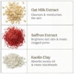Vilvah Milk Mud Face Mask for De-Tan & Bright Skin | Deep Cleansing, Oil Control & Treats Clogged Pores | Oat Milk, Saffron & Kaolin Clay | For All Skin Types, Men & Women | 50ml - Image 5