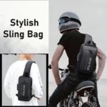 Storite Crossbody Chest Bag for Men & Women, Black, 17x9x32 cm | Durable Polyester, Anti-Theft Design, USB Charging Port, 5 Zipper Pockets, Adjustable Strap, Travel, Office, Daily Use - Image 3