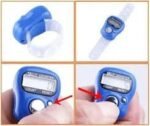 Digital Finger Tally Counter for Naam Jap, 5-Digit LCD Display, Silicone Strap, Count and Reset Button, 2 Pack (Multicolour) - Image 4
