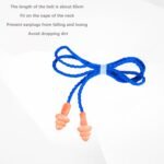Enakshi® Corded Ear Plugs Noise Cancelling Noise Reduction Earplugs for Studying | Facility Maintenance & Safety | Personal Protective Equip/PPE | Ear Plugs & Ear Muffs | Ear Plugs - Image 5