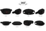 Unisex Waist Bag for Men & Women | Water Resistant Crossbody Sling Bag | Adjustable Strap | Multi Pocket Travel Chest Bag | Black - Image 7