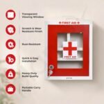 Plantex First Aid Kit Box with Multi Compartment/Emergency Medical Box for Home - School - Office/Medicine Boxes with Lock & Keys - (Red & Ivory) – GI Steel - Image 4