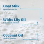 Vilvah Goat Milk Body Wash | Gentle Hydrating Body Cleanser for Deep Cleansing & Skin Nourishment | Repairs Skin Barrier & Soothes Irritation | With Goat Milk, White Lily Oil & Coconut Oil | For All Skin Types | 250ml - Image 5